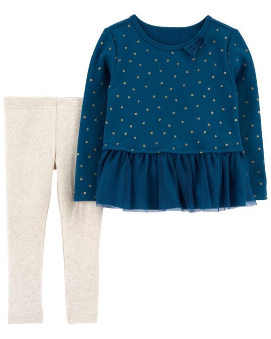 Carter's Toddler 2-Piece Peplum Top & Legging Set