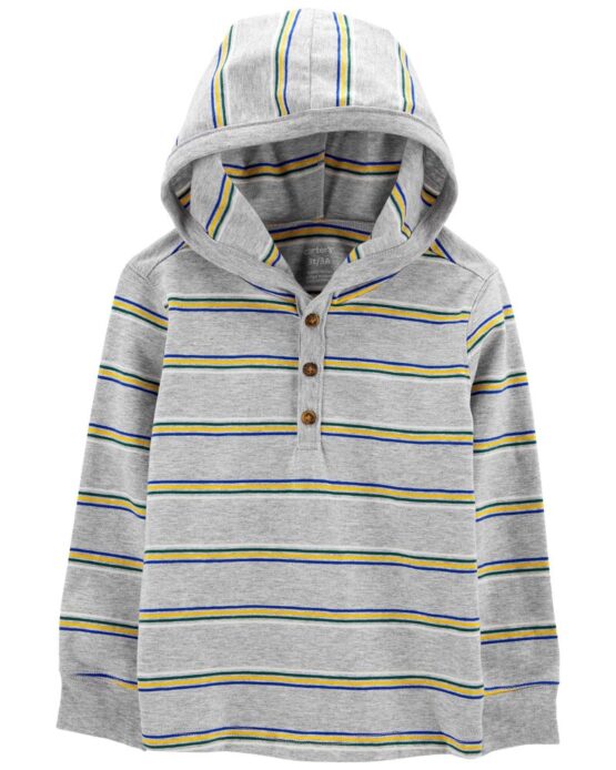 Carter's Toddler Striped Hooded Henley