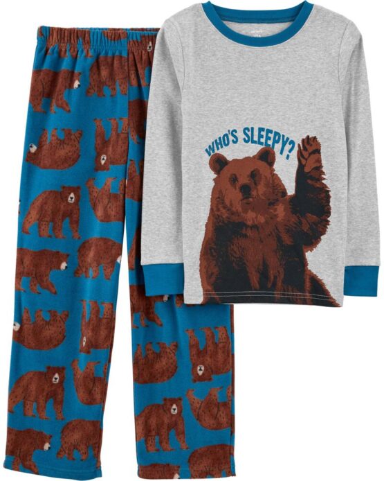 Carter's Kid 2-Piece Jersey & Fleece PJs