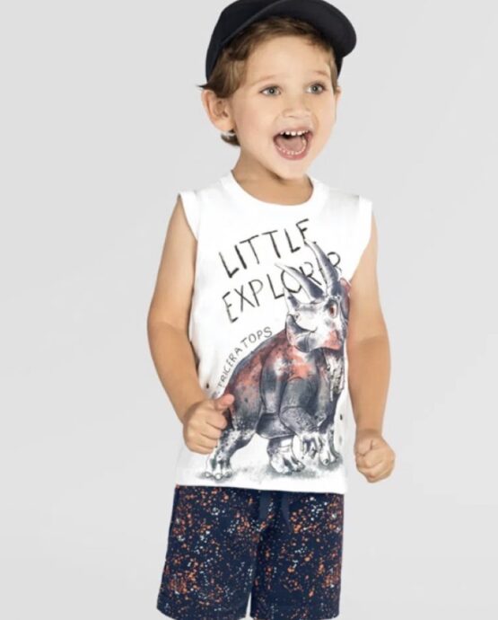 Mundi Dinosaur Sleeveless Short Set