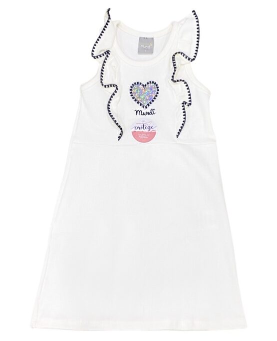 Mundi Navy Ocassion White Dress