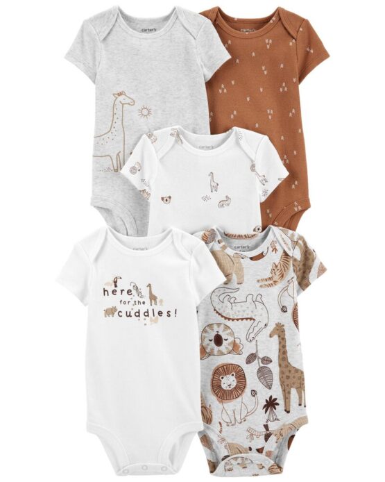 Carter's Baby 5-Pack Short-Sleeve Bodysuits