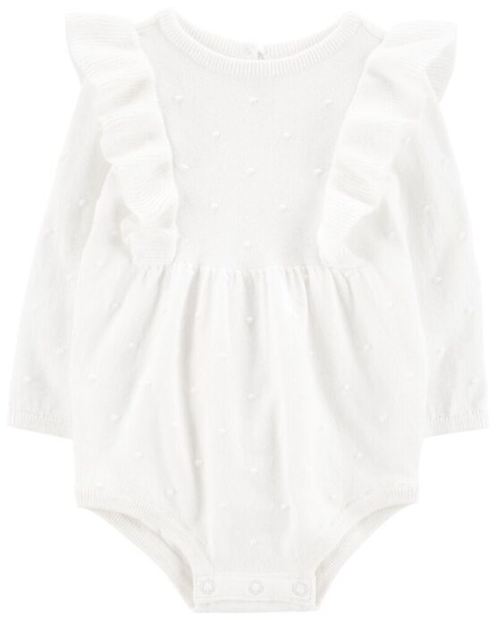 Carter's Baby Ruffle Long-Sleeve Bodysuit