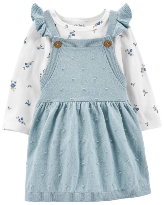 Carter's Baby 2-Piece Long-Sleeve Tee & Skirtall Set