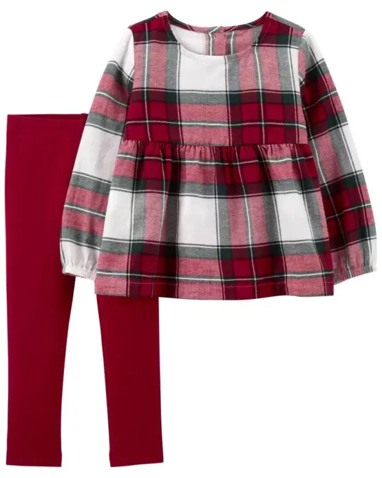 Carter's Buffalo Check legging Dress