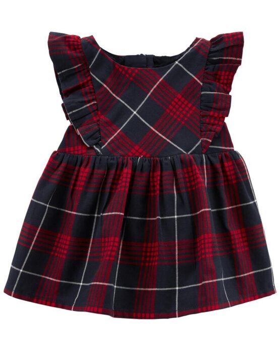 Carter's Family Matching: Plaid Pinafore Dress