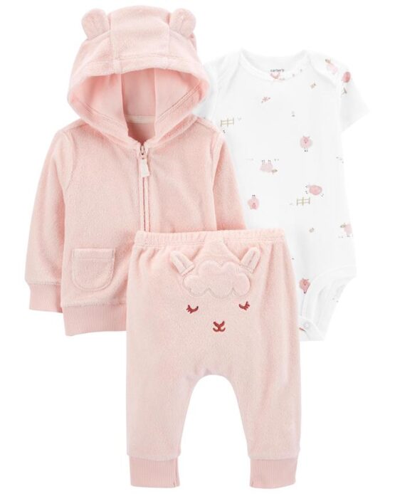 Carter's Baby 3-Piece Terry Little Cardigan Set
