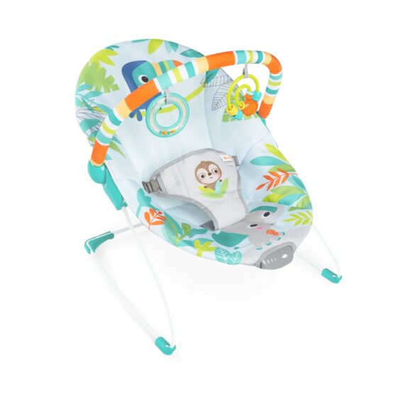 Silla Mecedora Para Bebé Bright Starts Rainforest Vibes Safari Fun