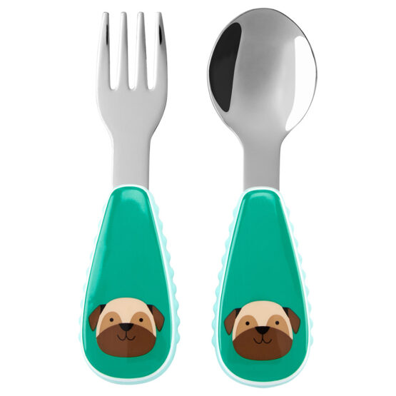 SKIP HOP ZOO UTENSILIOS FORK & SPOON - PUG