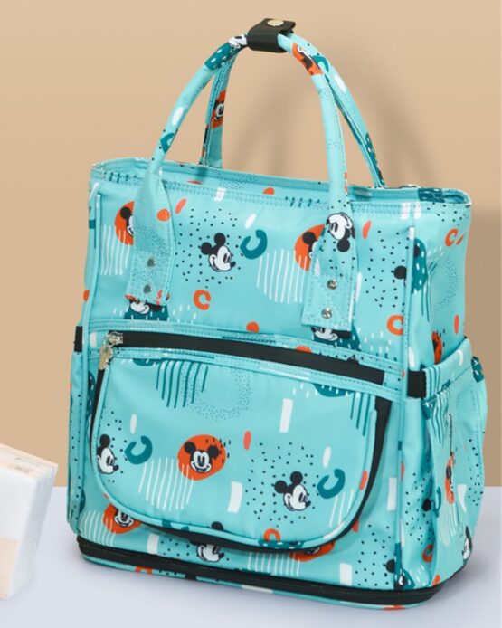 Disney Mickey Mouse Blue Print Diaper Bag
