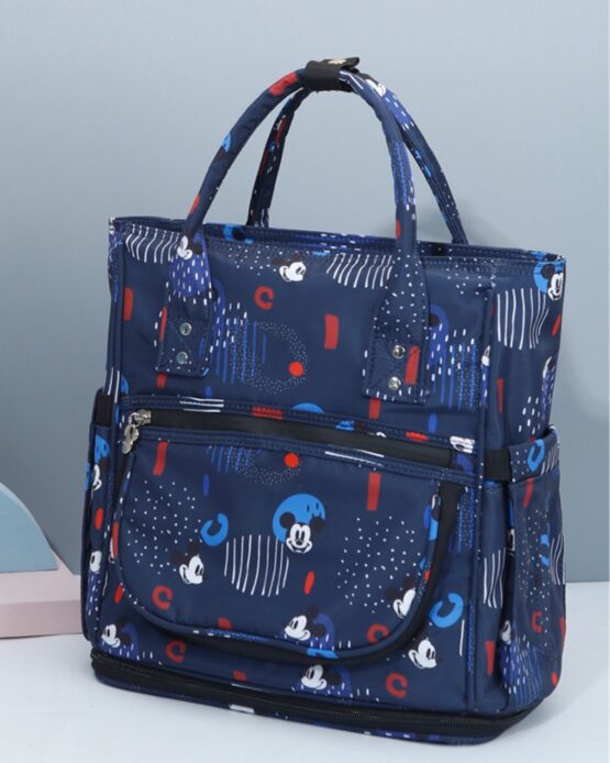 Disney Mickey Mouse Navy Print Diaper Bag