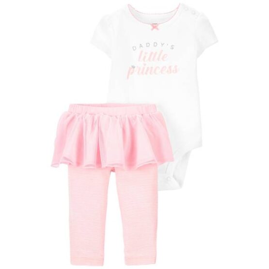 Carter's Baby 2-Piece Daddy's Little Princess Bodysuit & Tutu Pant Set