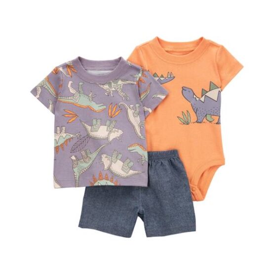 Carter's Baby 3-Piece Dinosaur Little Short Set
