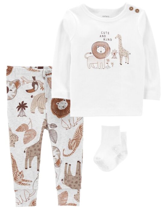 Carter's Baby 3-Piece Safari Animals Outfit