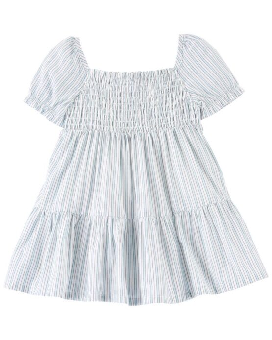 Carter's Tiered Puff-Sleeve Cotton Dress