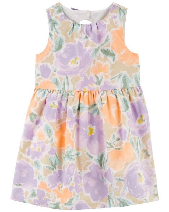 Carter's Multi Toddler Floral Sateen Dress