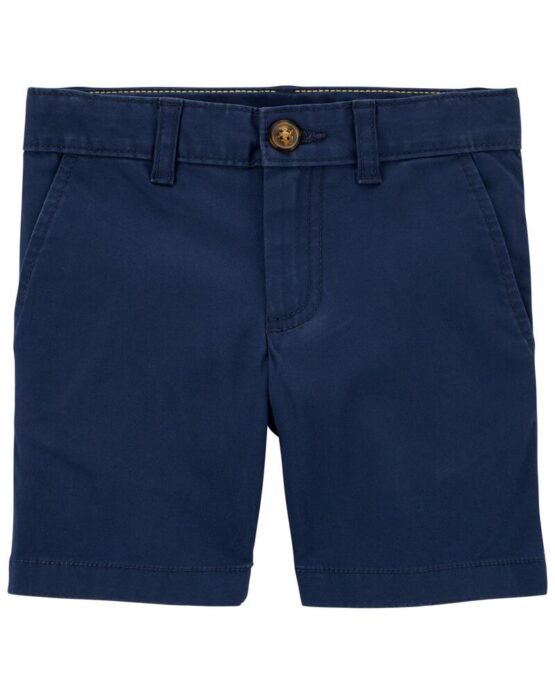 Carter's Navy Toddler Flat-Front Shorts