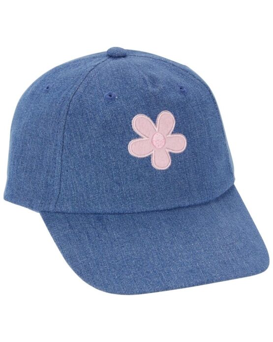 Carter's Chambray Toddler Flower Chambray Baseball Cap