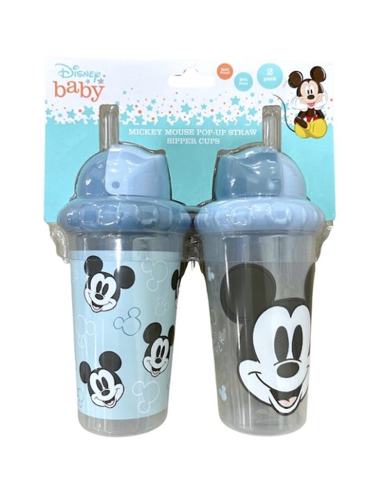 Disney Baby Mickey Mouse Straw Sipper 2 Pack