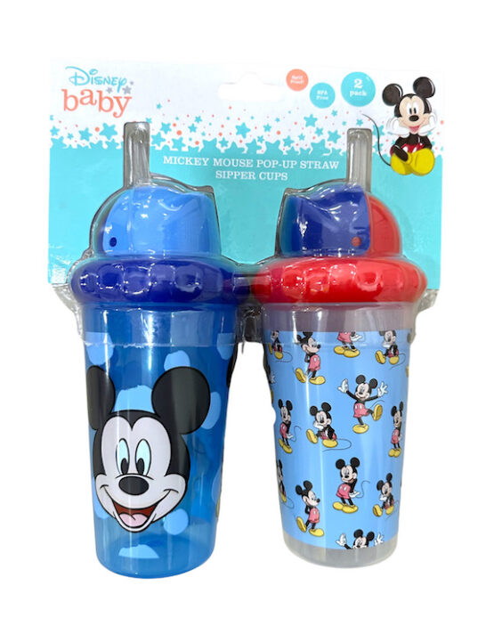 Disney Baby Mickey Mouse Straw Sipper 2 Pack