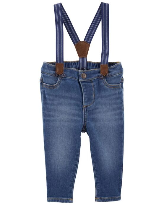Carter's Denim Suspender Pants