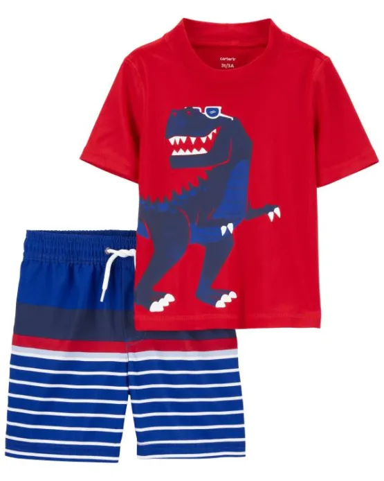 Carter's Dino 2-Piece Rashguard Set