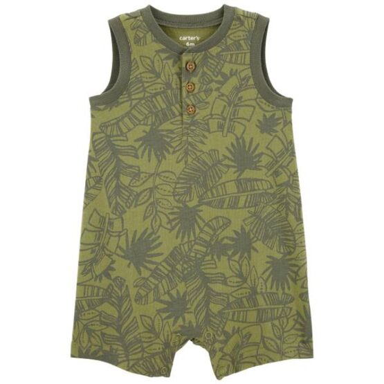 Carter's Infant Boy's Sleeveless Palm Romper