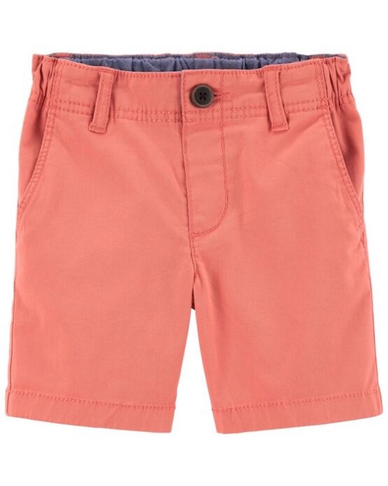 Carter's Salmon Toddler Stretch Chino Shorts
