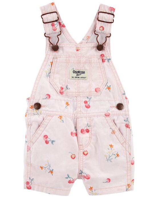 OshKosh Cherry Print Canvas Shortall
