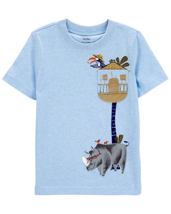 Camiseta De Rinoceronte Y Tucán Carter's