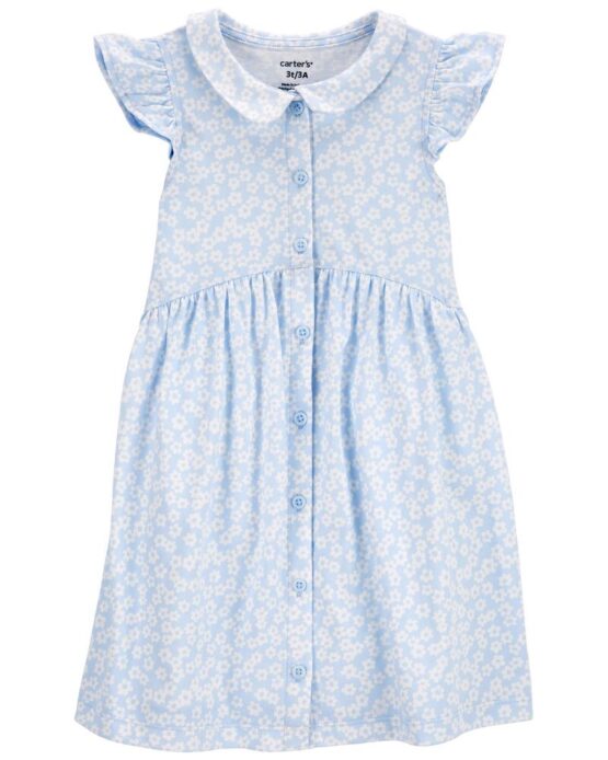 Carter's Toddler Floral Button-Front Dress