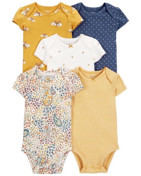 Carter's Baby 5-Pack Short-Sleeve Bodysuits
