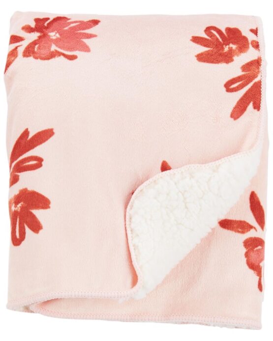 Carter's Baby Floral Fuzzy Plush Blanket