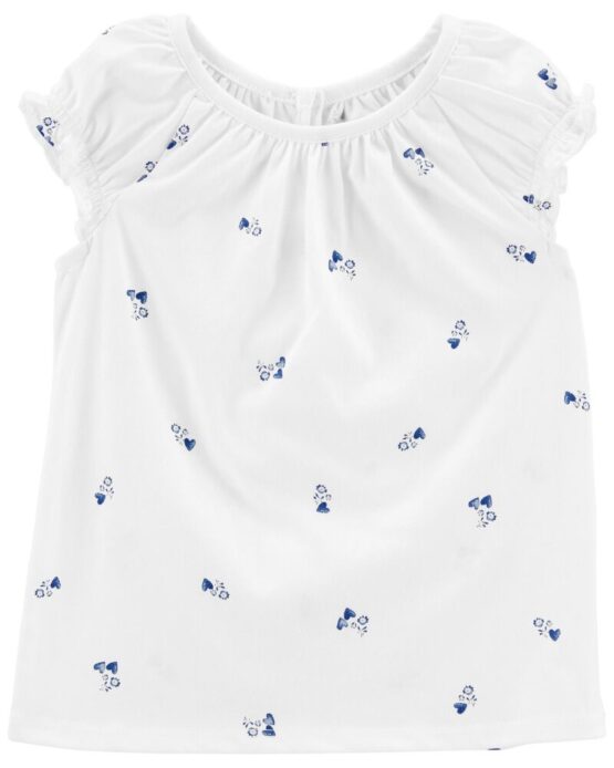 Carter's Blusa de niña con estampado de flores