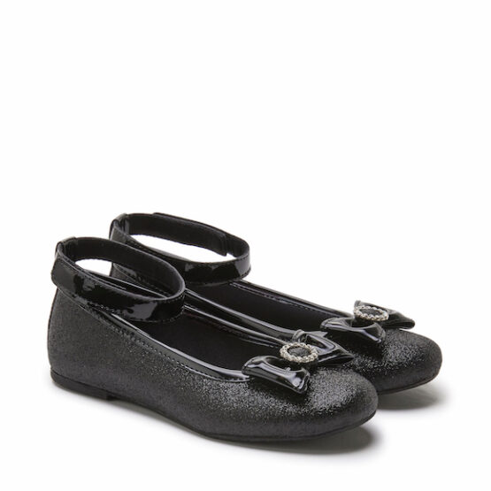 Zapatilla Rachel Lil Eliana Negro Escarchado