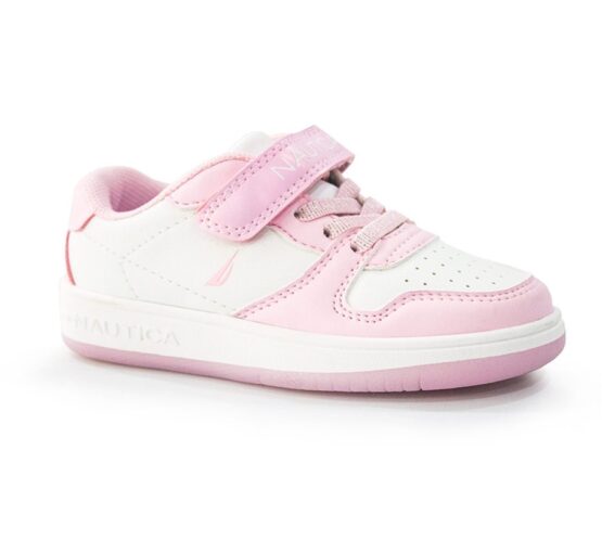 Tenis Nautica Blanco-Rosado Manetta para Toddler