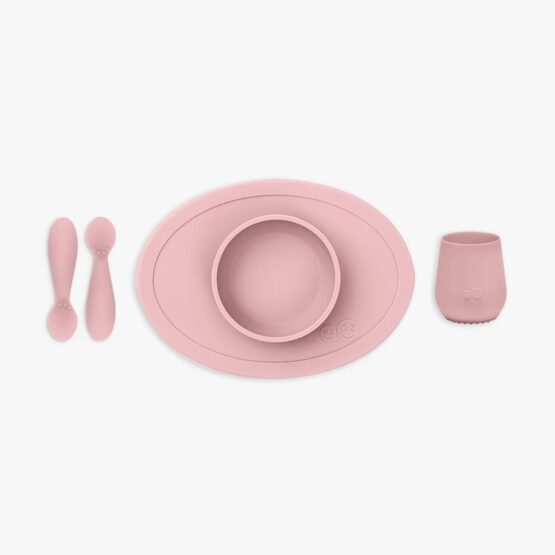 Set primeras comidas EZPZ, 6 Meses+, Rosado Suave