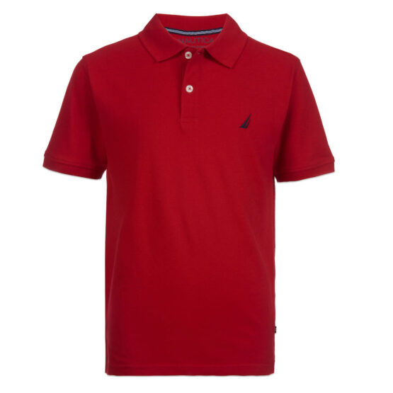 Nautica Polo Rojo Normal 100% Algodón Pique
