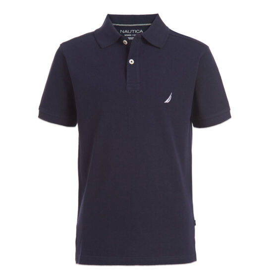Nautica Polo Azul Navy 100% Algodón Pique