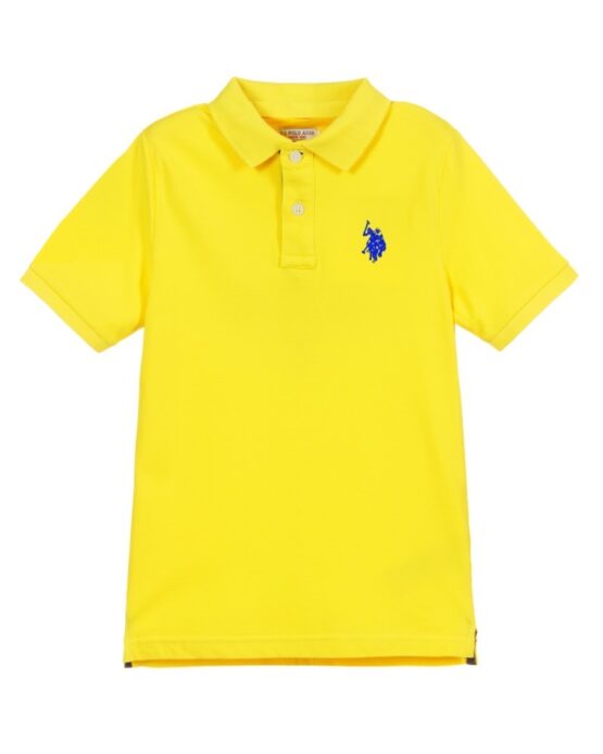 US Polo Assn Polo Amarilla 100% Algodon Pique