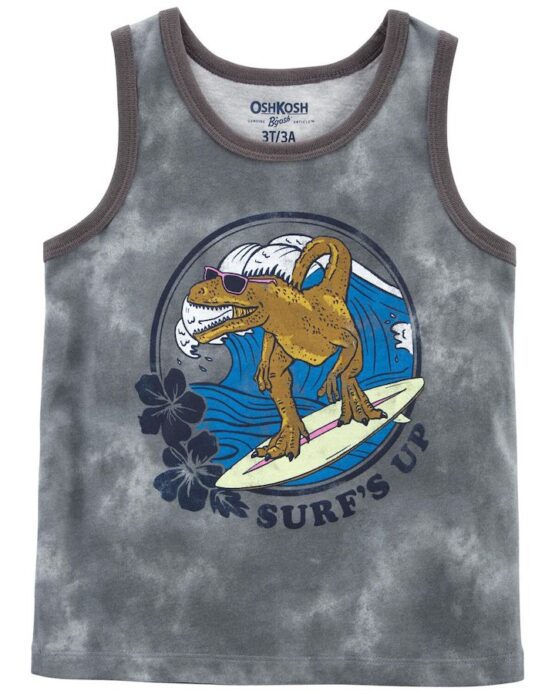 Camiseta Carter's Sin Manga de Dinosaurio