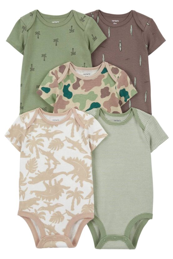 Mamelucos Carter's Paquete de 5 Manga Corta