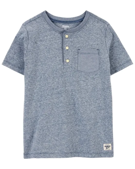 Camiseta Oshkosh Henley Azul