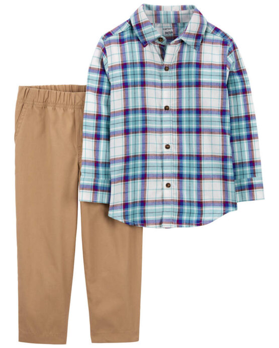 Carter's Set de 2 Pcs Camisa y Pantalon de Ocasion