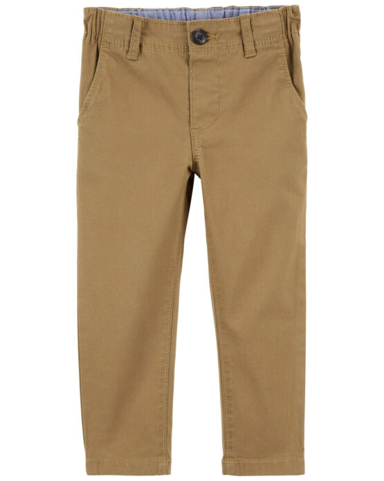 Oshkosh Khaki Flat-Front Pants
