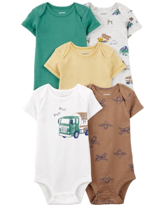 Carter's Set de 5 Mamelucos para bebe