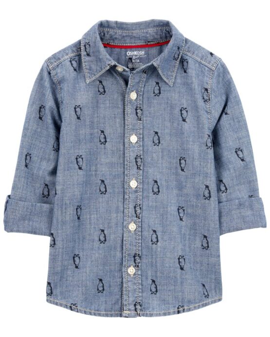 Camisa Carter's de Botones Tipo Jean