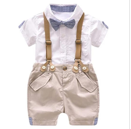 Conjunto de Short con Tirantes y Corbatin Sandy