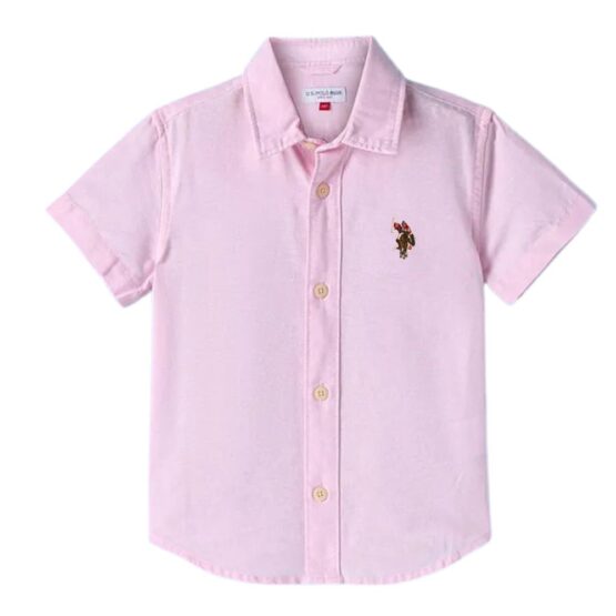U.S. Polo Assn. Camisa Botones100% Algodon Oxford PINK
