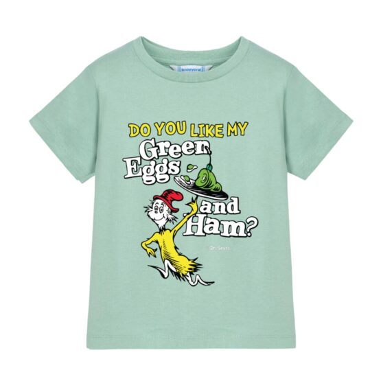 Camiseta Dr Seuss Verde Huevos y Jamon
